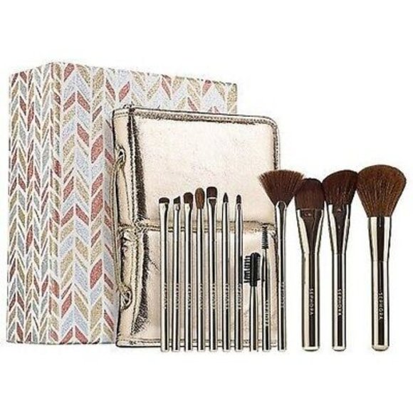 SEPHORA COLLECTION Stand Up and Shine Prestige Pro MakeUp Brush Set NEW - Picture 1 of 2